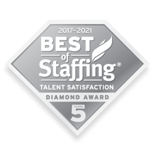 2021 Best of Staffing Talent Satisfaction Diamond Award