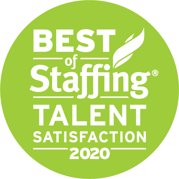 2020 Best of Staffing Talent Satisfaction Awardv
