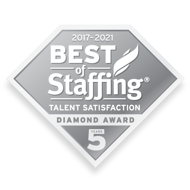 2021 Best of Staffing Talent Satisfaction Diamond Award