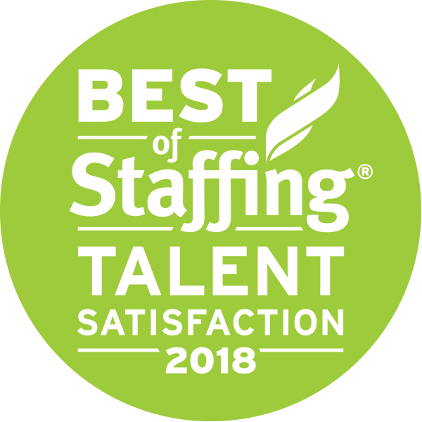 Best of Staffing 2018 Talent Satisfaction Award