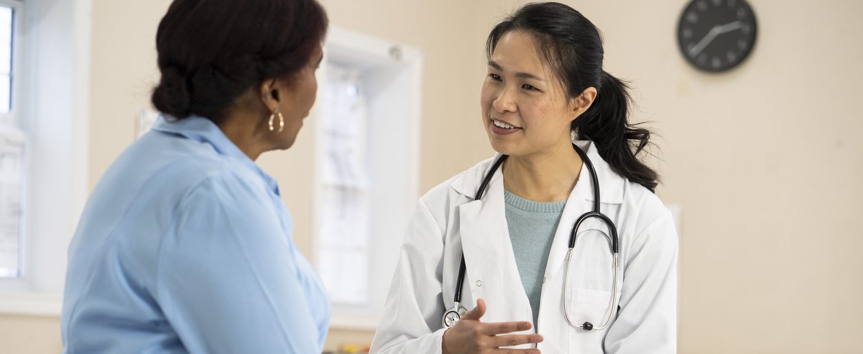 Senior woman at the doctor