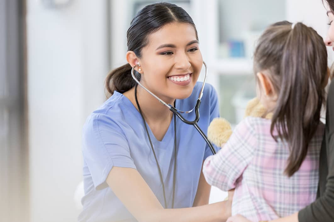 Doctor examining the patient