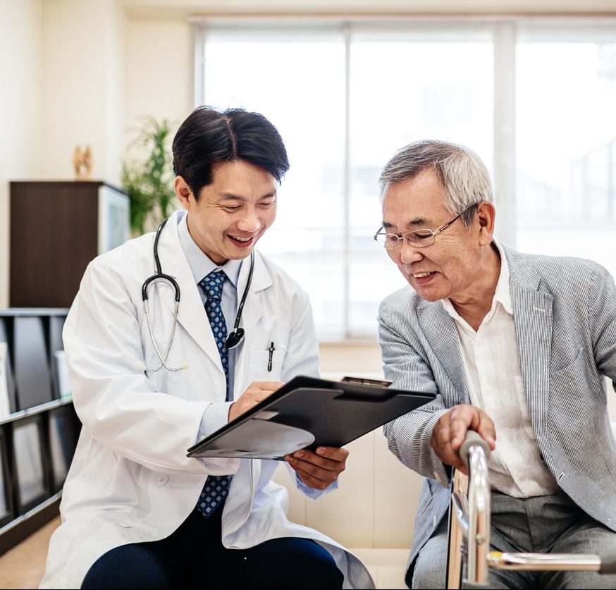 Tokyo Doctor Pleased With Elderly Patients Recovery